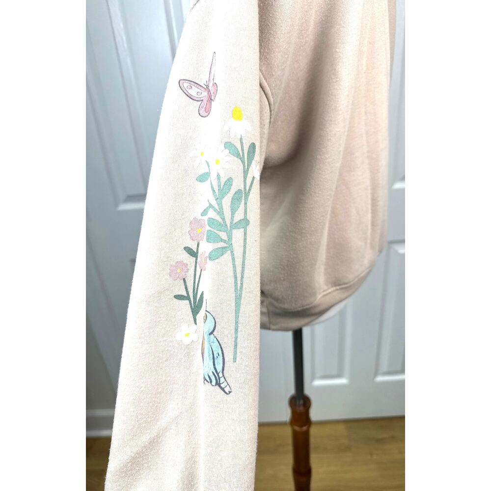 Disney Bambi Woodland Graphic Sweatshirt Medium Tan Deer Pullover - Picture 6 of 9